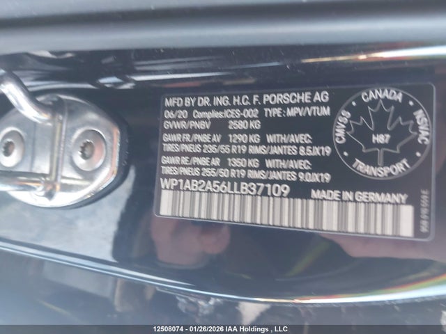 Porsche MACAN S 2020 WP1AB2A56LLB37109 Image 9