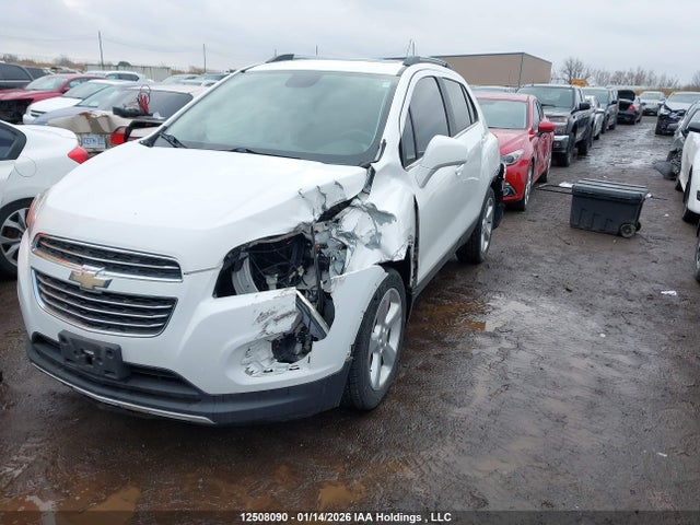 12508090 :رقم المزاد ، 3GNCJRSB0GL222605 vin ، 2016 Chevrolet Trax Ltz مزاد بيع