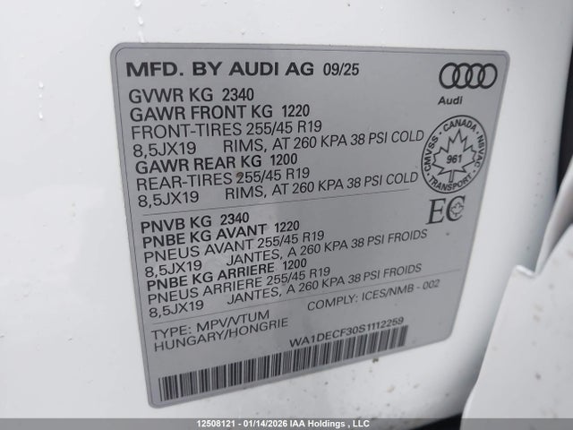 WA1DECF30S1112259 Audi Q3 Premium S Line 45