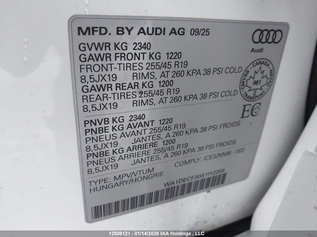 WA1DECF30S1112259 Audi Q3 Premium S Line 45