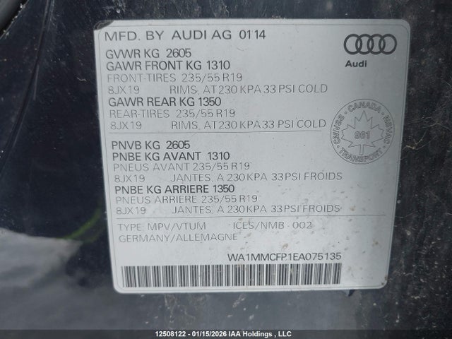 WA1MMCFP1EA075135 Audi Q5 Technik