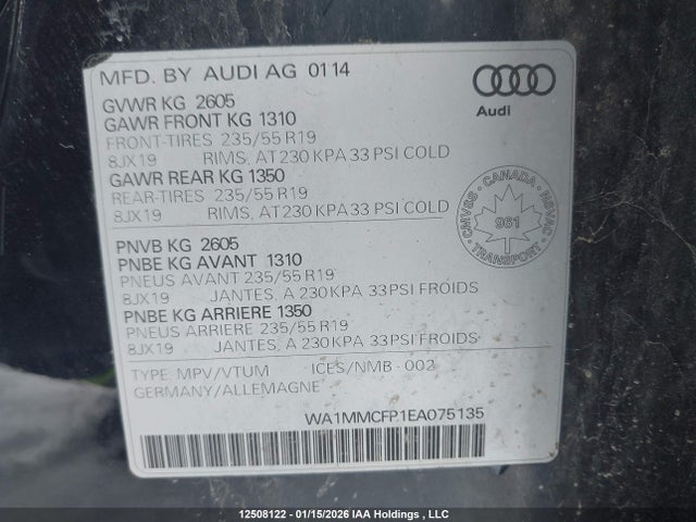 WA1MMCFP1EA075135 Audi Q5 Technik