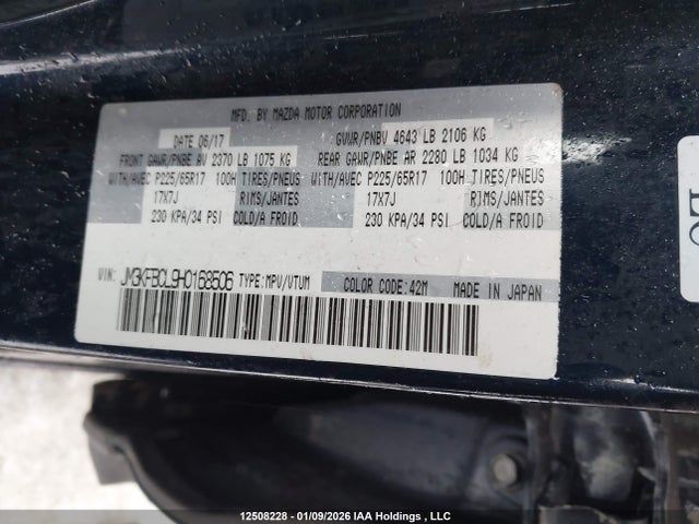 JM3KFBCL9H0168506 Mazda Cx-5 Gs