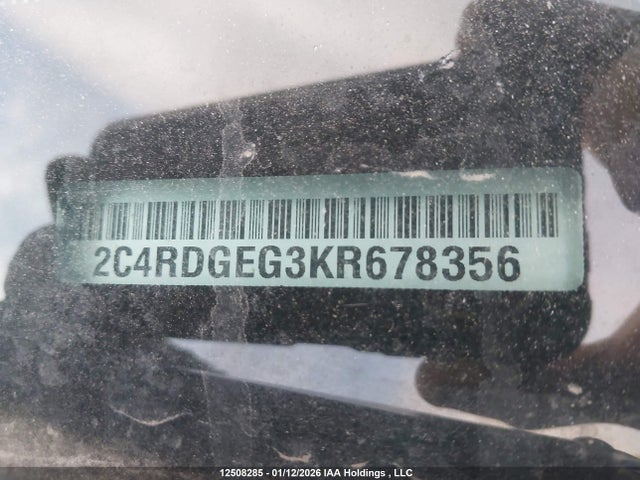Продажа на аукционе авто 2019 Dodge Grand Caravan Gt, vin: 2C4RDGEG3KR678356, номер лота: 12508285