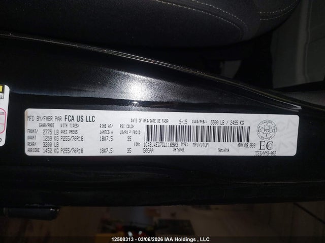 Aukcja sprzedaży 2016 Jeep Wrangler Unlimited Sahara, vin: 1C4BJWEG7GL116903, numer aukcji: 12508313