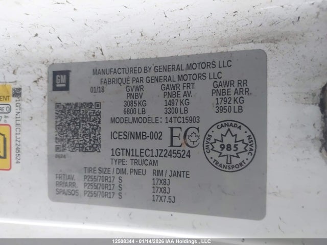 1GTN1LEC1JZ245524 GMC SIERRA 1500