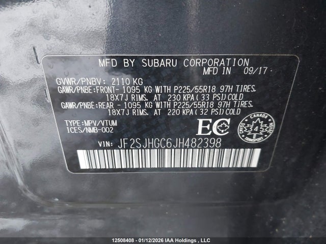 JF2SJHGC6JH482398 Subaru Forester 2.0xt Premium