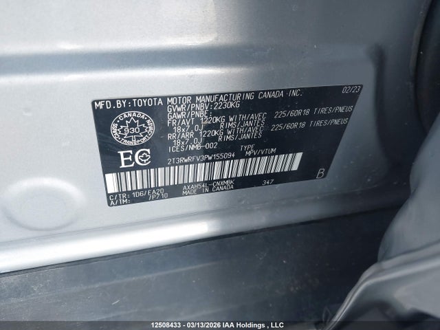 2T3RWRFV3PW155094 Toyota RAV4