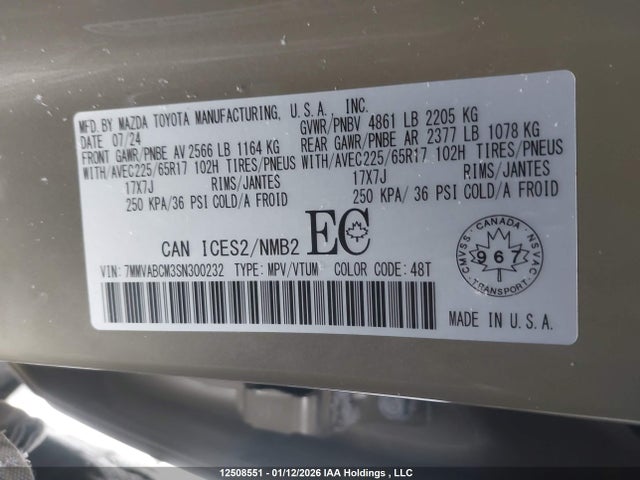 7MMVABCM3SN300232 Mazda Cx-50 Gs-l