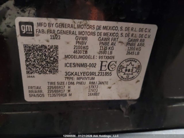 3GKALYEG9RL231855 GMC Terrain At4