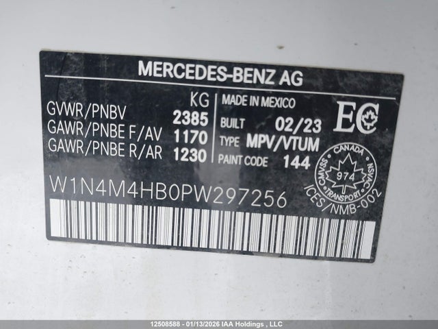 W1N4M4HB0PW297256 Mercedes-Benz m260