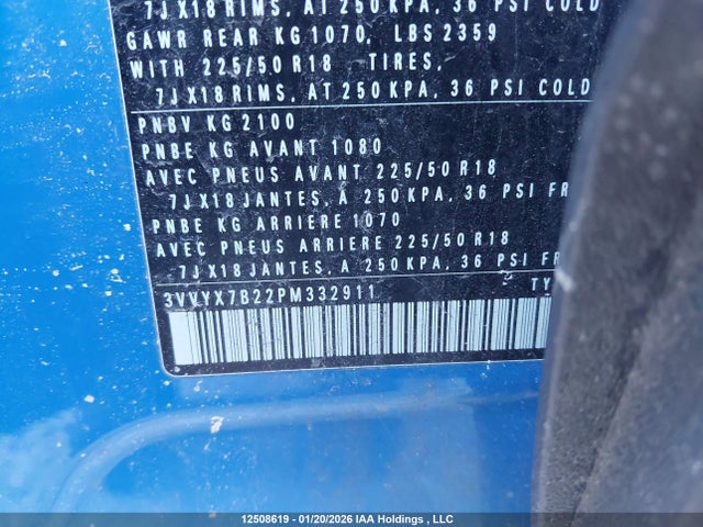 3VVYX7B22PM332911 Volkswagen Taos Comfortline