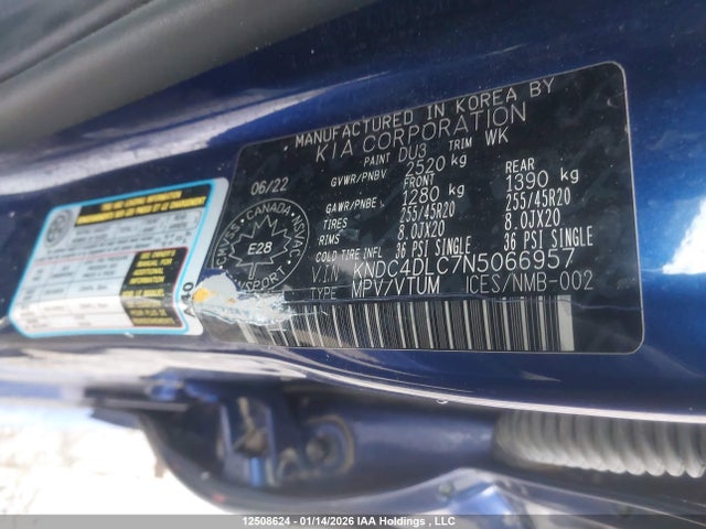 KIA Ev6 Gt Line 2022 KNDC4DLC7N5066957 Image 9