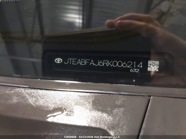 JTEABFAJ6RK006214 Toyota Land Cruiser 1958/first Edition