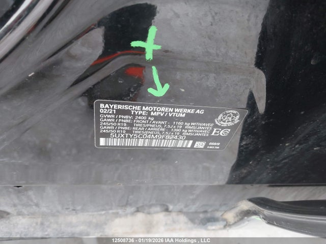 5UXTY5C04M9F82430 BMW X3 Xdrive30i