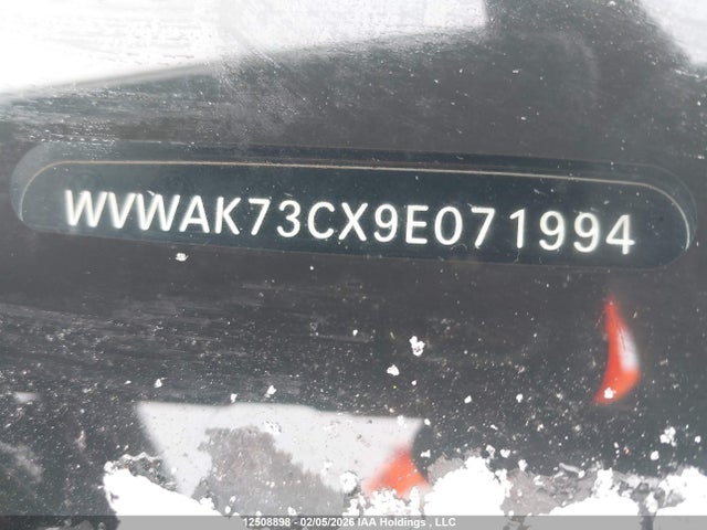 12508898 :رقم المزاد ، WVWAK73CX9E071994 vin ، 2009 Volkswagen Passat Komfort مزاد بيع