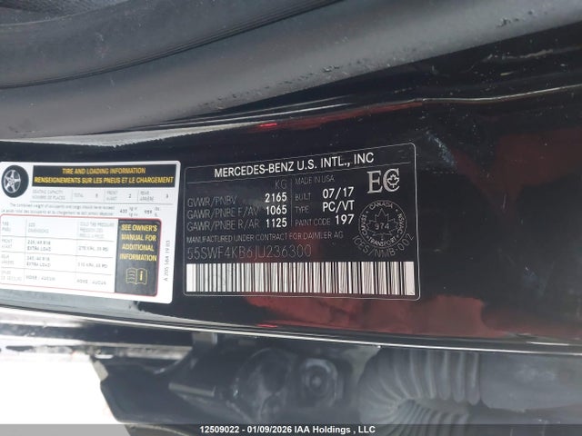 55SWF4KB6JU236300 Mercedes-Benz C 300 4matic