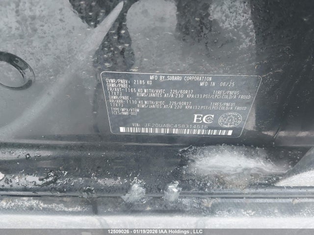 JF2GUABC4S8314515 Subaru Crosstrek