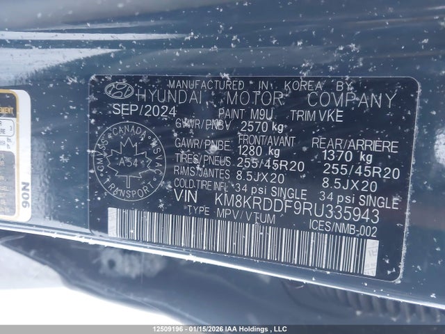 KM8KRDDF9RU335943 Hyundai Ioniq 5 Limited/disney 100 Platinum Edition
