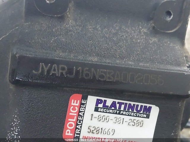 12509222 :رقم المزاد ، JYARJ16N5BA002056 vin ، 2011 Yamaha Yzfr6 مزاد بيع