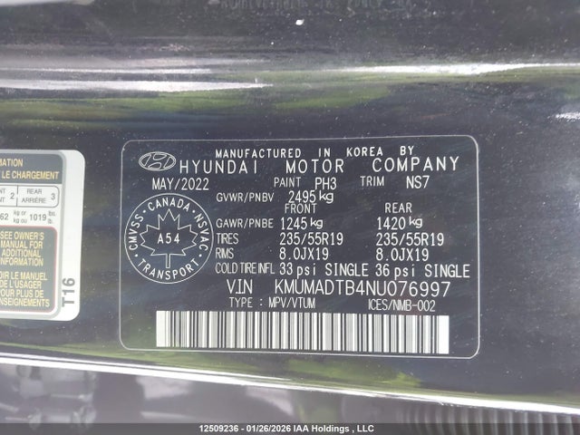 Genesis GV70 2022 KMUMADTB4NU076997 Image 9