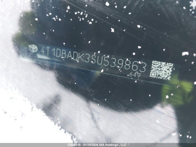 4T1DBADK3SU539863 Toyota Camry Se Upgrade