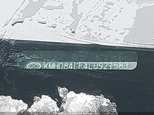 12509342 :رقم المزاد ، KMHD84LF4LU921583 vin ، 2020 Hyundai Elantra مزاد بيع