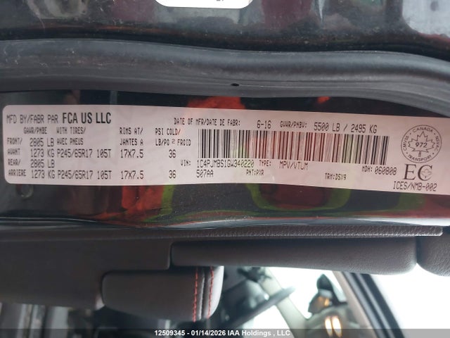 1C4PJMBS1GW340220 Jeep Cherokee Trailhawk