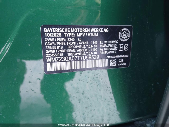 WMZ23GA07T7U58539 Mini Countryman Cooper S