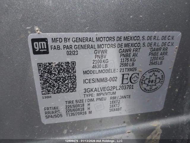 3GKALVEG2PL203701 GMC Terrain Slt
