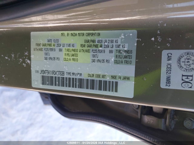 JM3KFBAYXR0437838 Mazda Cx-5 Suna