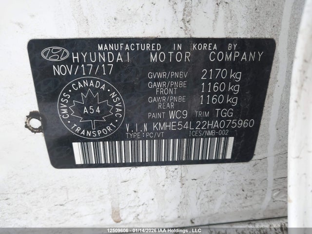 KMHE54L22HA075960 Hyundai Sonata Hybrid Hybrid