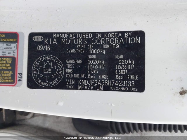 KNDJP3A58H7423133 KIA SOUL +