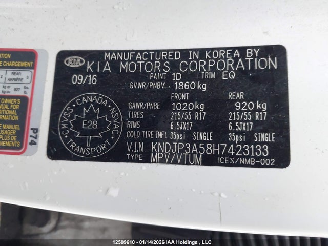 KNDJP3A58H7423133 KIA SOUL +