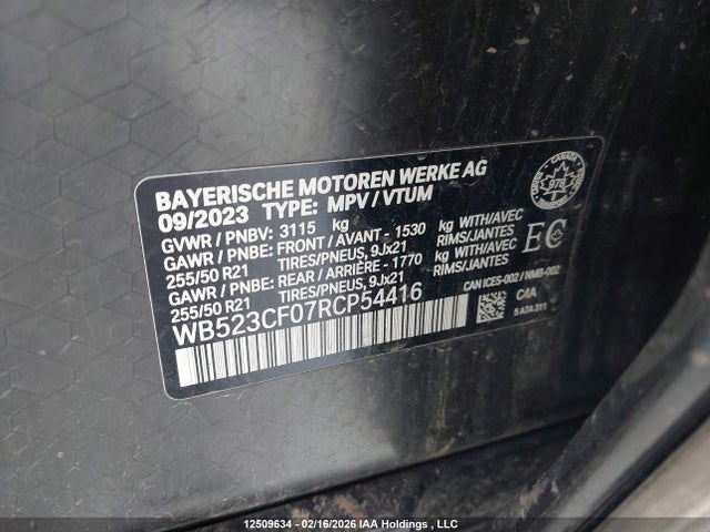 WB523CF07RCP54416 BMW Ix Xdrive50