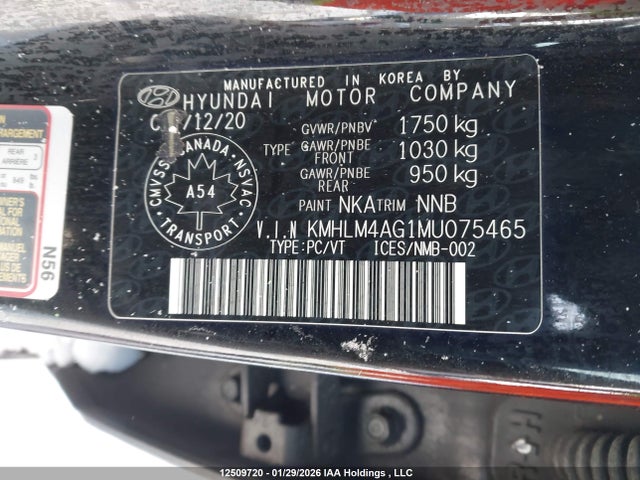 KMHLM4AG1MU075465 Hyundai Elantra Preferred Ivt