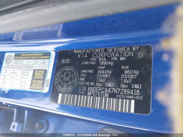 KNDEPCAA7N7289418 KIA Seltos Lx