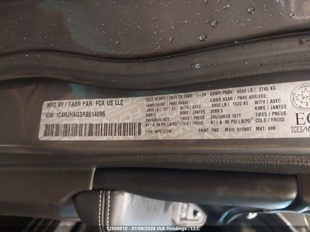 1C4RJHAG3R8514096 Jeep Grand Cherokee Laredo/altitude