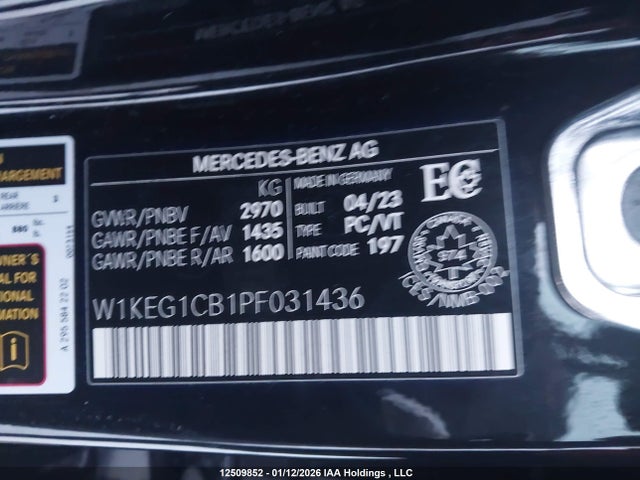 W1KEG1CB1PF031436 Mercedes-Benz Eqe 350 4matic