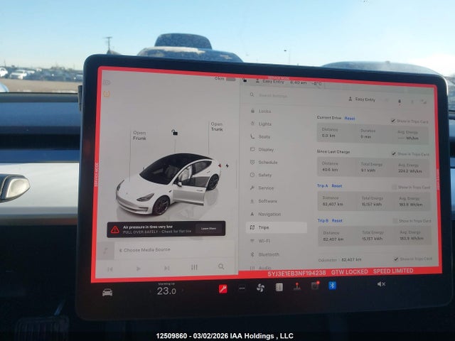 Продаж на аукціоні авто 2022 Tesla Model 3 Long Range, vin: 5YJ3E1EB3NF194238, номер лоту: 12509860