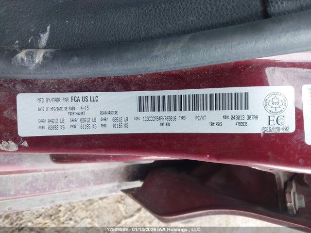 Chrysler 200 LX 2015 1C3CCCFB4FN705818 Image 9