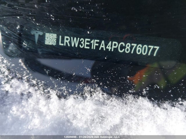 LRW3E1FA4PC876077 Tesla Model 3 Rwd