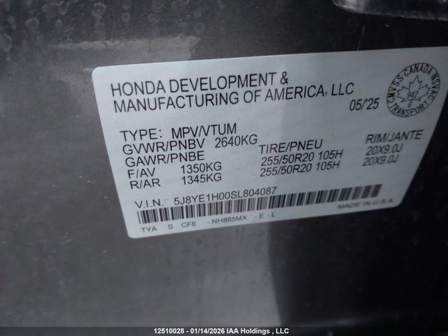 5J8YE1H00SL804087 Acura MDX A-SPEC