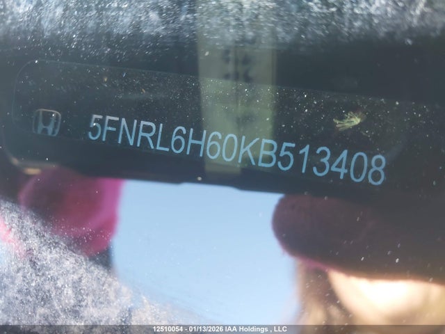 5FNRL6H60KB513408 Honda ODYSSEY EXL