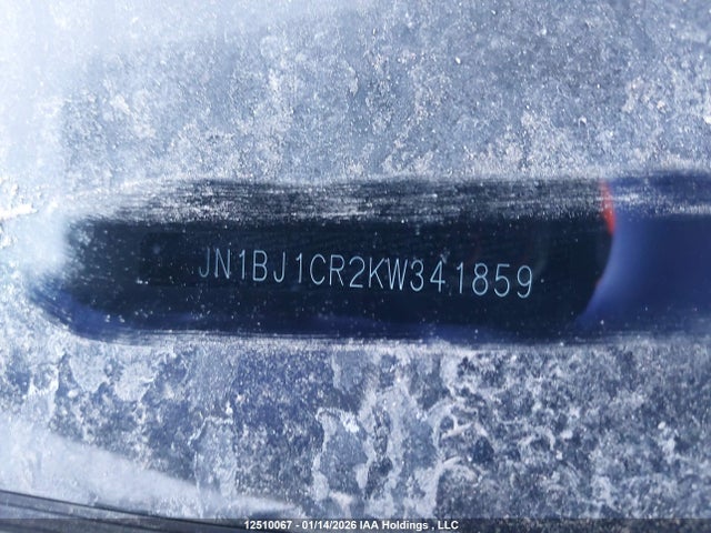 JN1BJ1CR2KW341859 Nissan Qashqai S/sl/sv