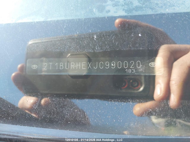 2T1BURHEXJC990020 Toyota COROLLA LE