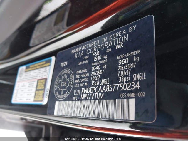 KNDEPCAA8S7750234 KIA Seltos Lx