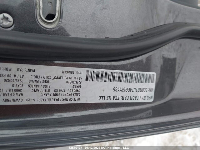 3C6RR7LT4PG621136 RAM 1500 Classic Slt