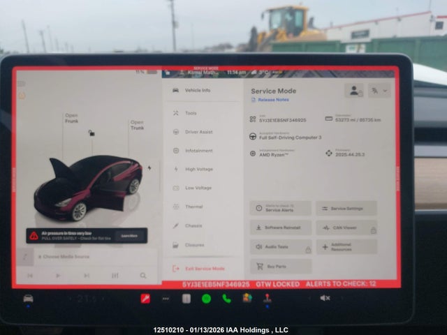 Aukcja sprzedaży 2022 Tesla Model 3 Long Range, vin: 5YJ3E1EB5NF346925, numer aukcji: 12510210