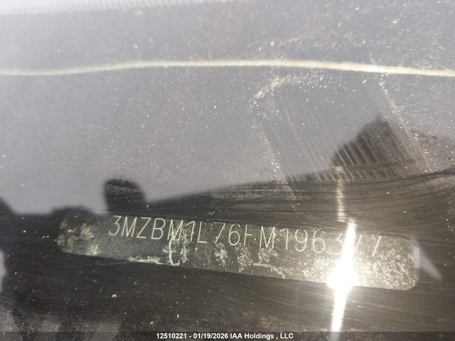 3MZBM1L76FM196377 Mazda Mazda3 Gs
